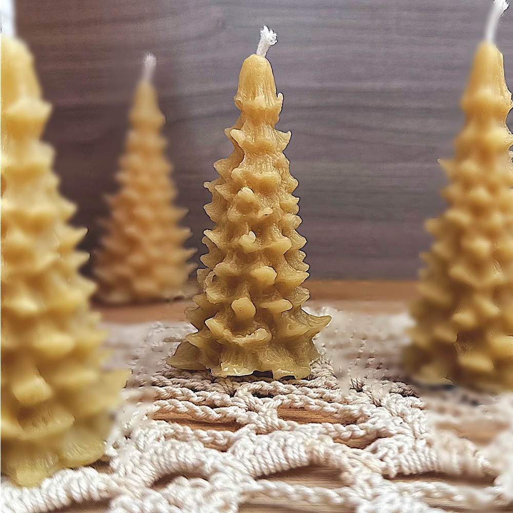 6Pack Hand-made Beeswax Candles